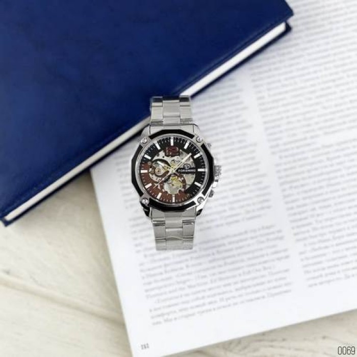 Годинник Forsining 8207 Silver-Black – стиль і точність