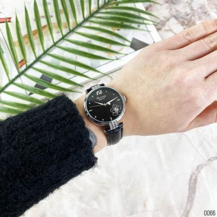 Годинник Forsining 8208 Black-Silver для жінок