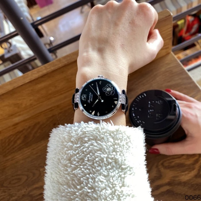 Годинник Forsining 8208 Black-Silver для жінок