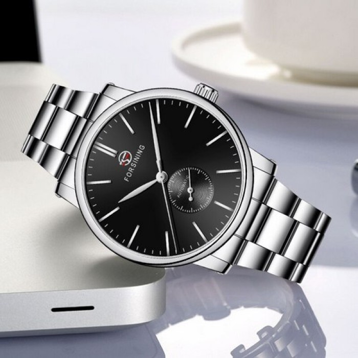 Годинник Forsining 8214 Silver-Black – Стиль та Якість