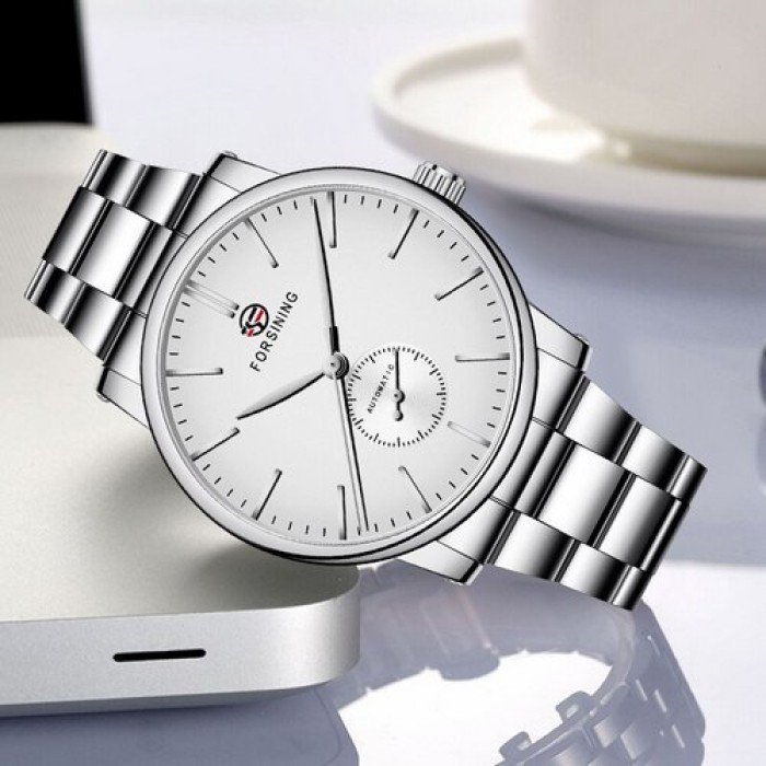 Годинник Forsining 8214 Silver-White – стиль та надійність
