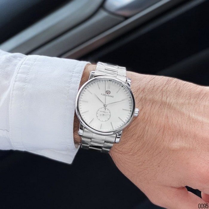 Годинник Forsining 8214 Silver-White – стиль та надійність