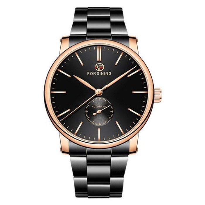 Наручний годинник Forsining 8214 Black-Cuprum