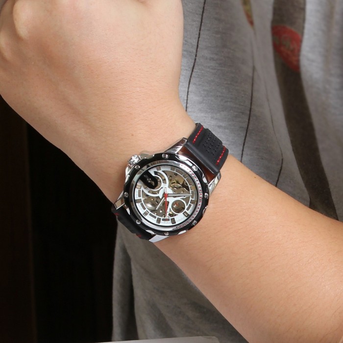 Наручний годинник Winner 8027 Black-Silver-White