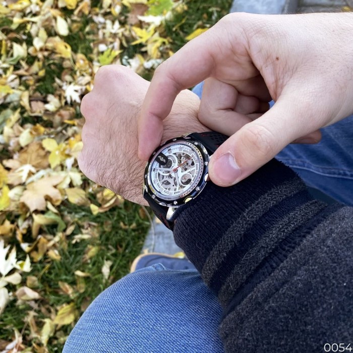 Наручний годинник Winner 8027 Black-Silver-White