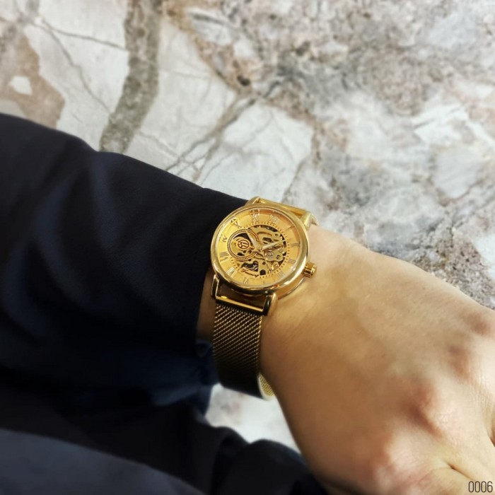 Наручні годинники Forsining 8099 All Gold - Вишуканий стиль для жінок