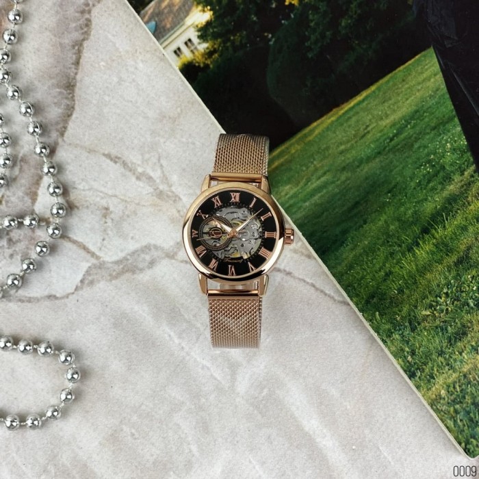 Наручний годинник Forsining 8099 Cuprum-Black