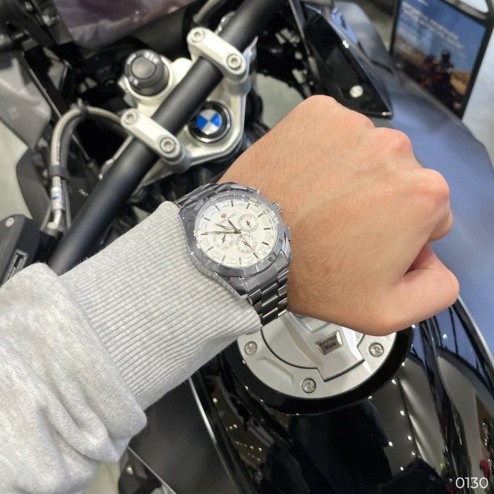 Наручні годинники Forsining 6917 Silver-White