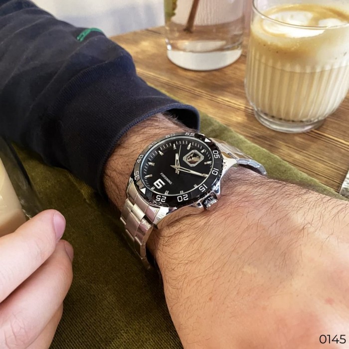 Наручний годинник Forsining 8200 Silver-Black