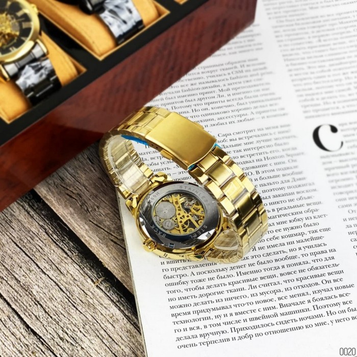 Годинник Forsining 8099 Gold-White