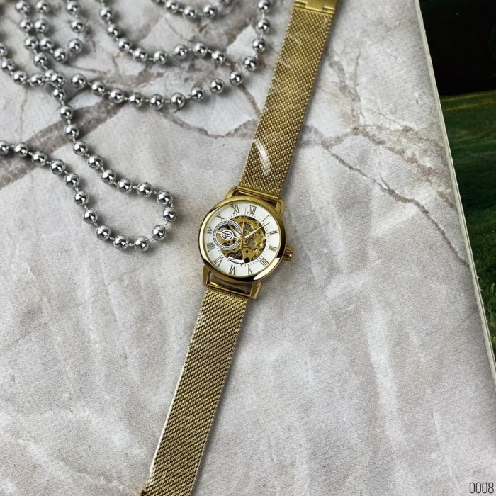 Наручний годинник Forsining 8099 Gold-White