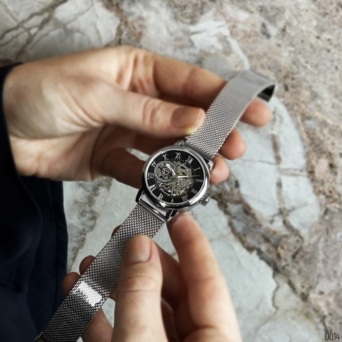 Годинник Forsining 8099 Silver-Black - стиль та елегантність