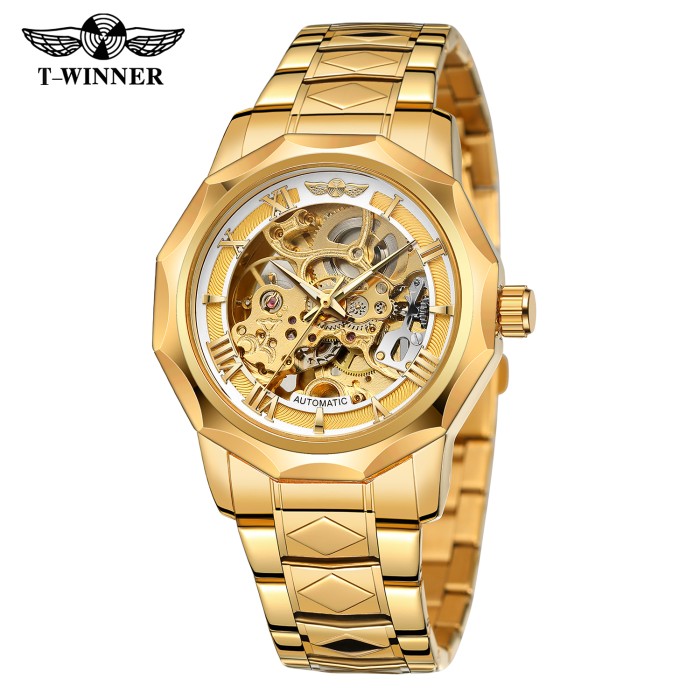 Forsining 8249 Gold — Чоловічий механічний годинник