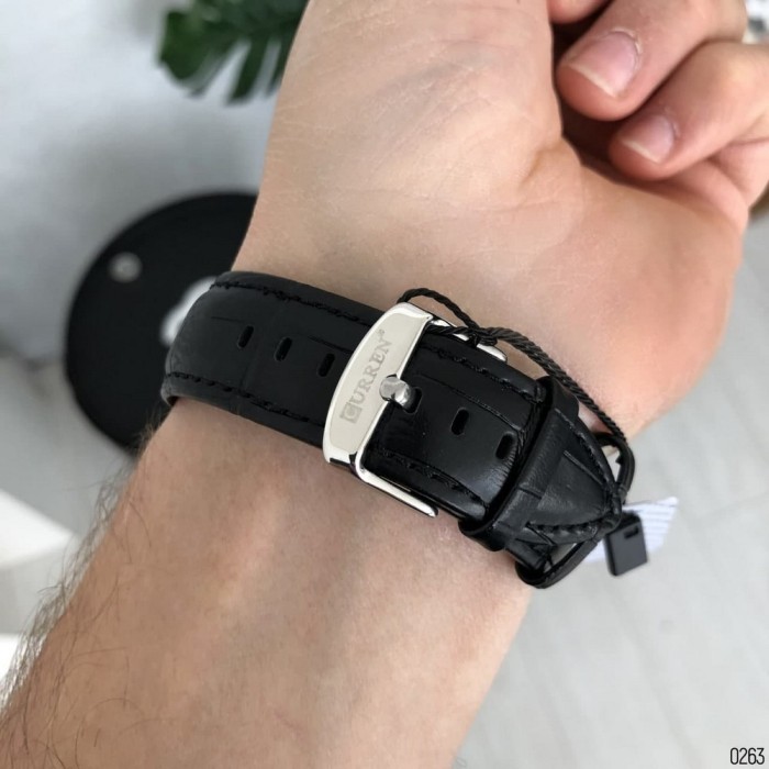 Curren 8365 Silver-Black