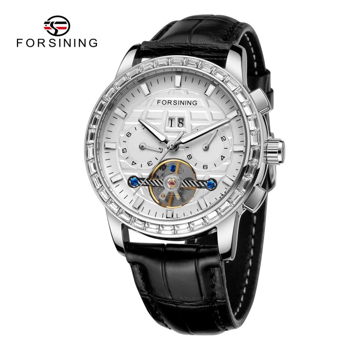 Наручний годинник Forsining 6920 Silver-White