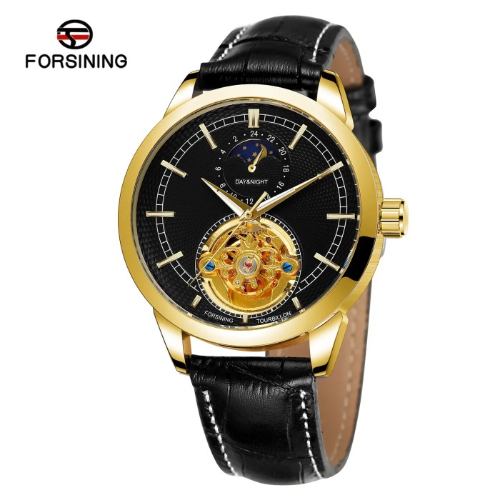 Наручний годинник Forsining 8197 Gold-Black