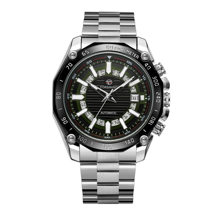 Наручні годинники Forsining 8279 Silver-Black