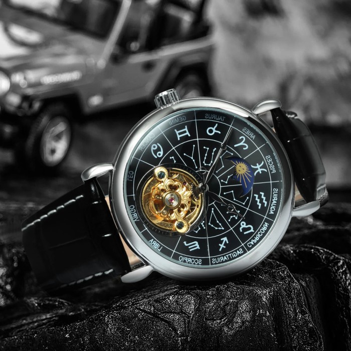 Годинники Winner 8271 Silver-Black