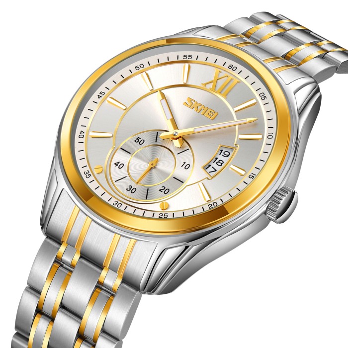 Наручні годинники Skmei 9319TGDSI Silver-Gold-Silver