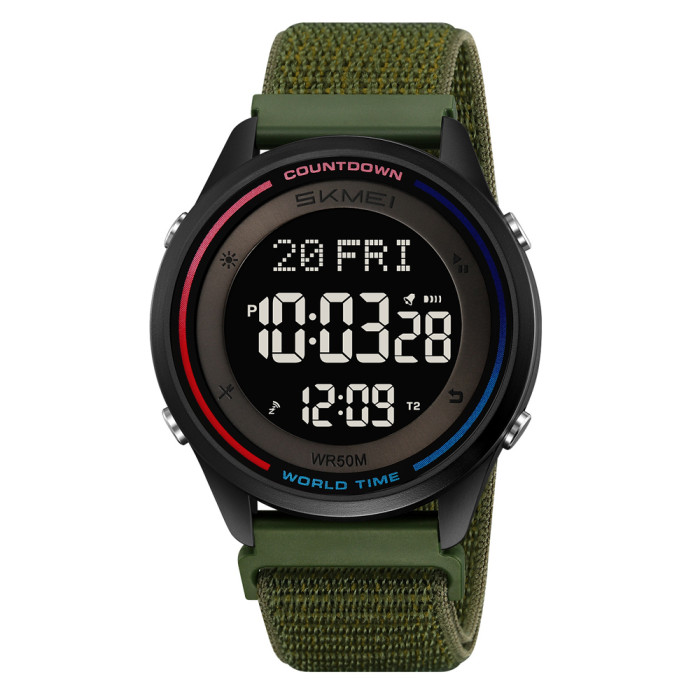 Годинник Skmei 2412NAG Army Green Nylon