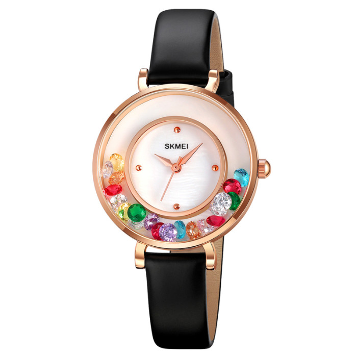 Жіночий наручний годинник Skmei 2041RG Рожеве золото