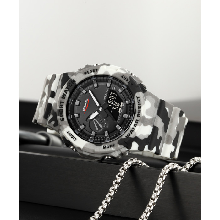Годинник Skmei 2351CMGY Camo Grey - Спортивний стиль для активних