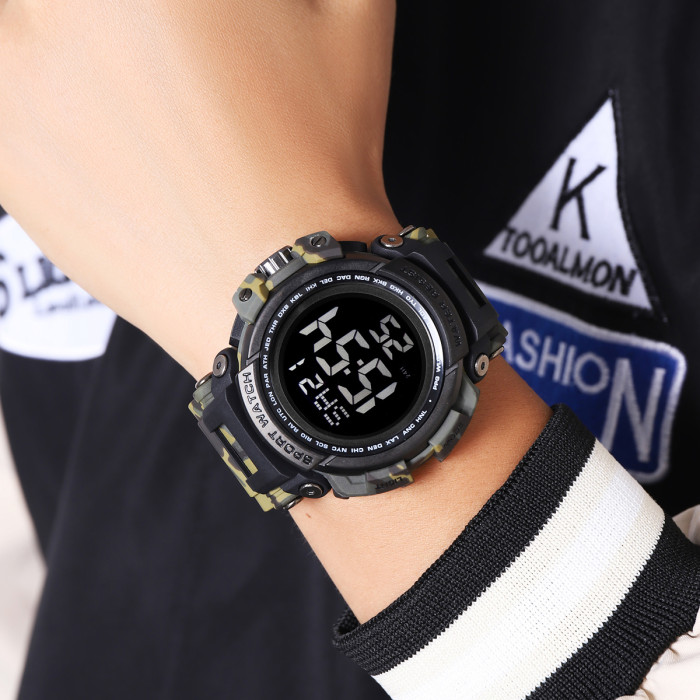 Годинник Skmei 2422CMGN Camo Green - для активних чоловіків