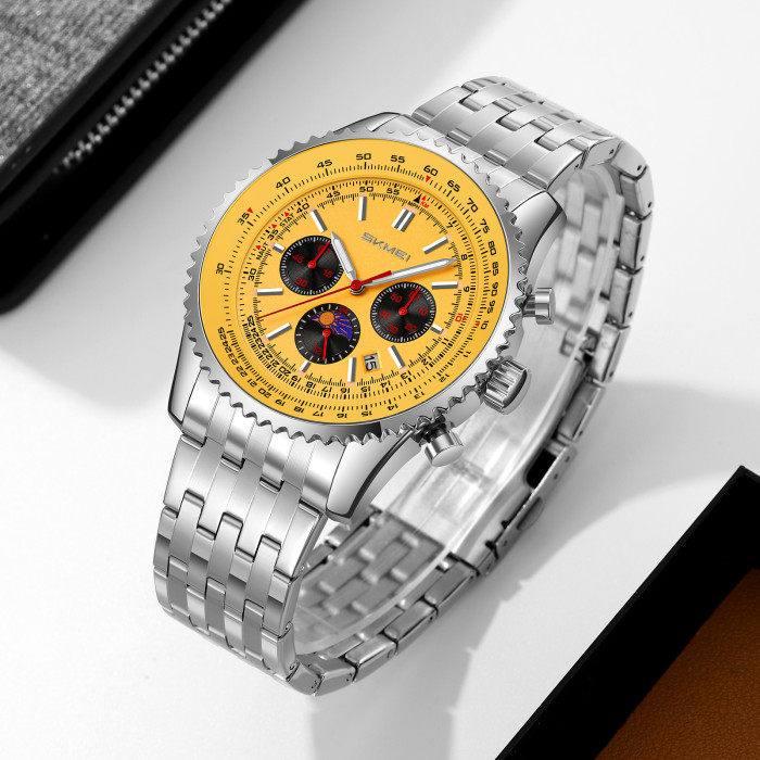 Годинник Skmei 9348GD Gold - стильний аксесуар для чоловіків