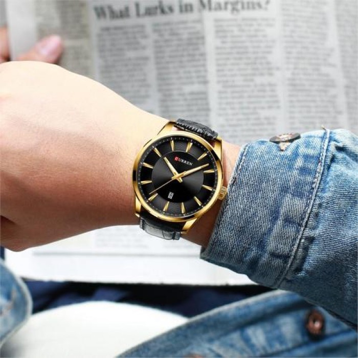 Curren 8365 Black-Gold