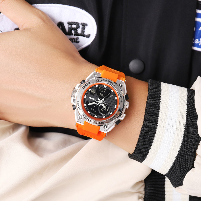 Спортивний годинник Skmei 2360WTOG White-Orange