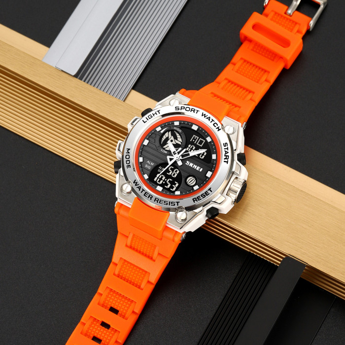 Спортивний годинник Skmei 2360WTOG White-Orange