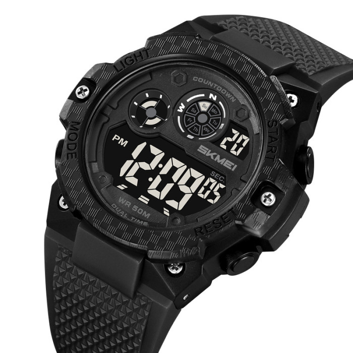 Годинник Skmei 2337BKBK Black-Black для активних чоловіків