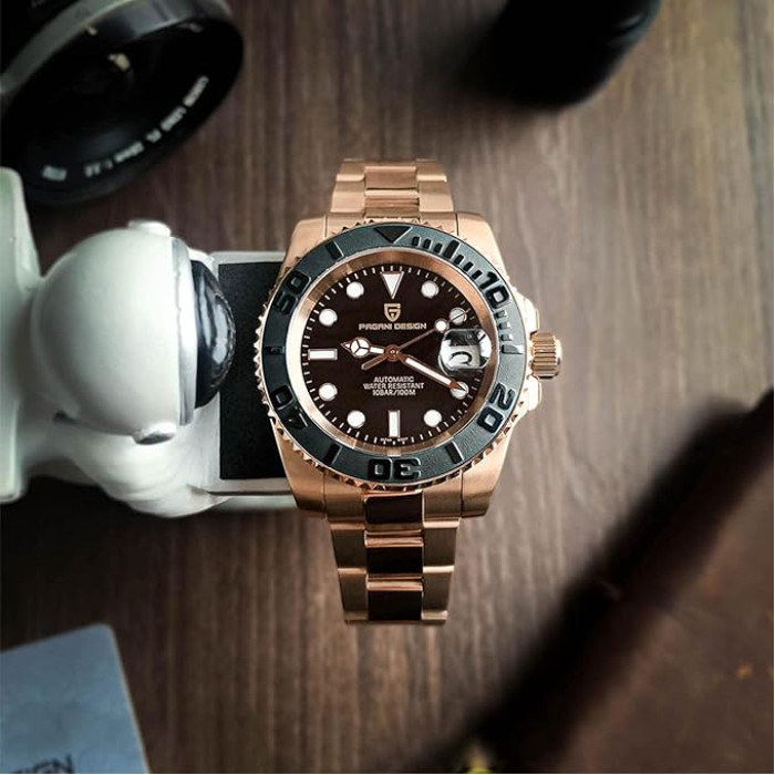 Чоловічий годинник Pagani Design PD-1651 Gold-Black