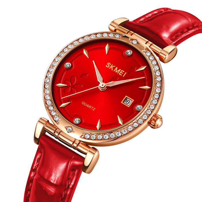 Жіночий годинник Skmei 2169RGRD Rose Gold-Red