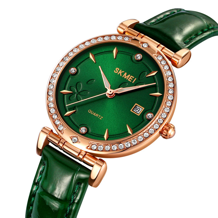 Годинник Skmei 2169RGGN Rose Gold-Green - класика і стиль
