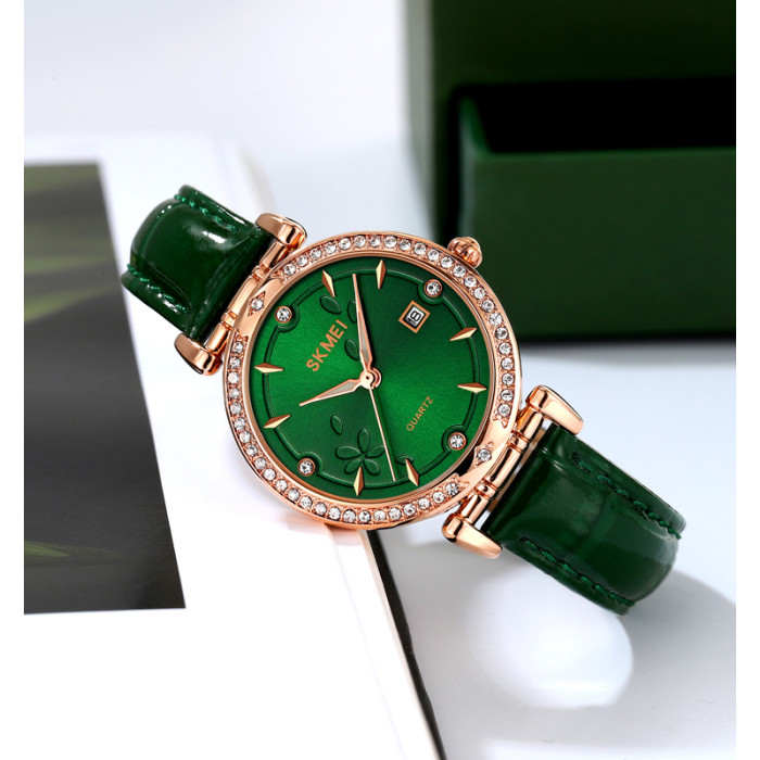 Годинник Skmei 2169RGGN Rose Gold-Green - класика і стиль
