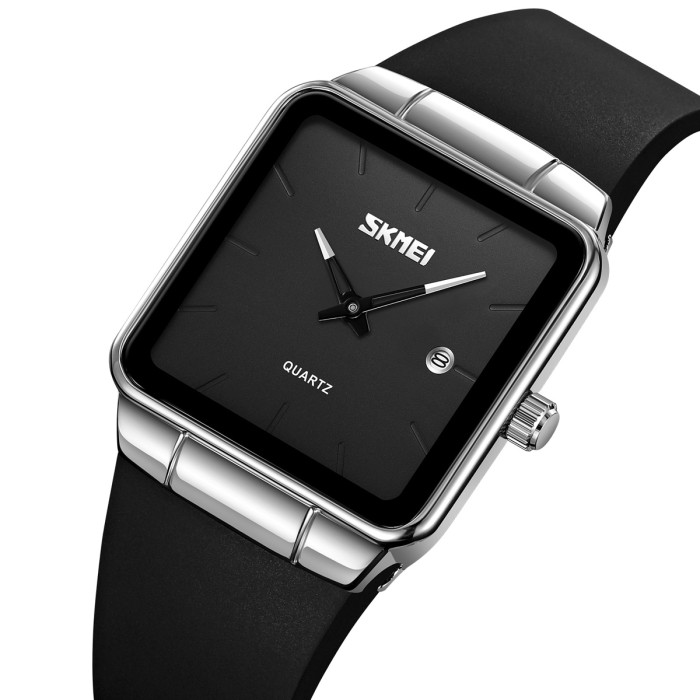 Наручний годинник Skmei 2173SIBK Silver-Black для активних жінок