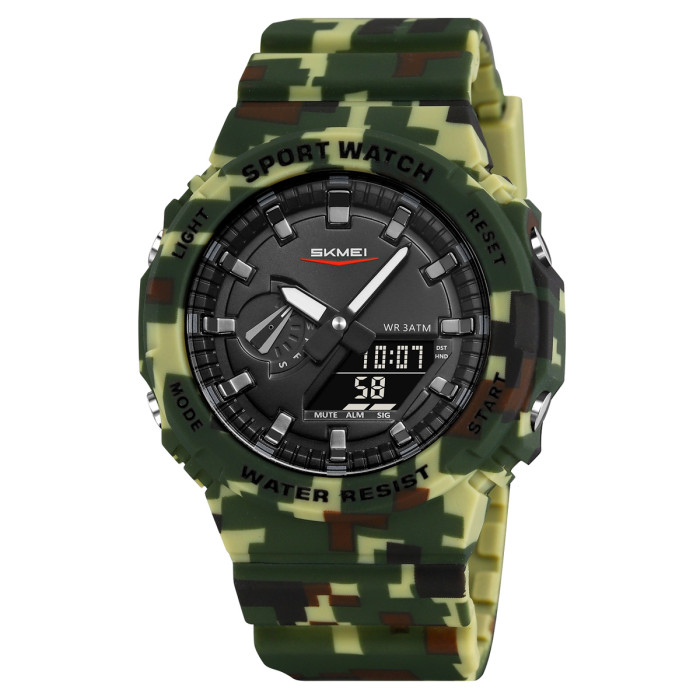 Годинник Skmei 2351CMGN Camo Green - Стиль та функціональність