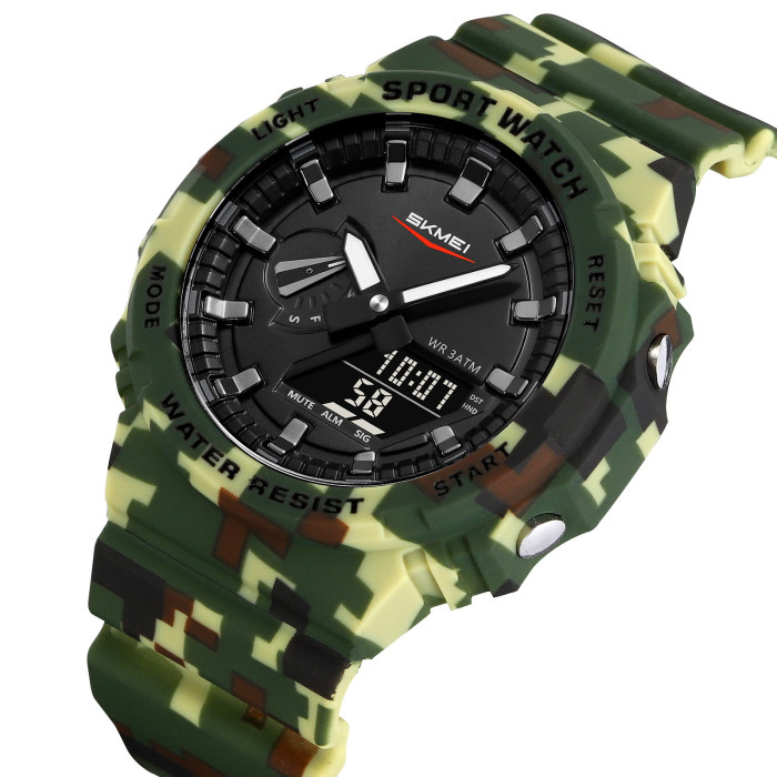 Годинник Skmei 2351CMGN Camo Green - Стиль та функціональність