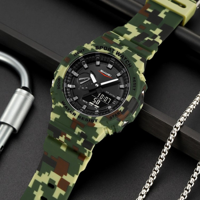 Годинник Skmei 2351CMGN Camo Green - Стиль та функціональність