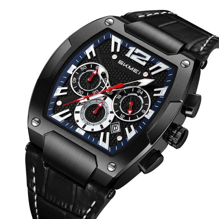 Годинник Skmei 9357BKBK Black - класика стилю