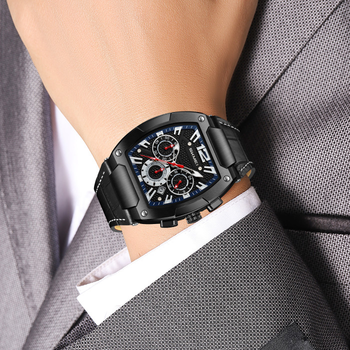 Годинник Skmei 9357BKBK Black - класика стилю