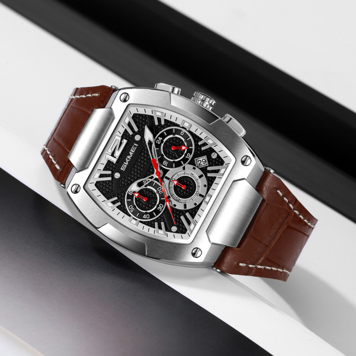 Годинник Skmei 9357SIBN Silver-Brown