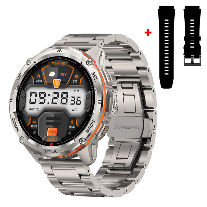 Смарт годинник Kospet TANK T3 ULTRA Silver Special Edition
