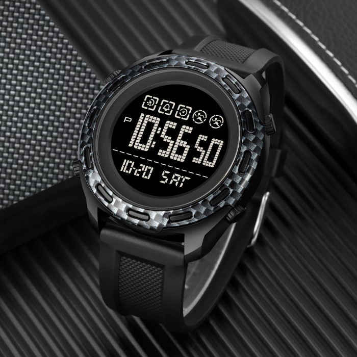 Спортивний електронний годинник Skmei 1872BKBK Black-Black