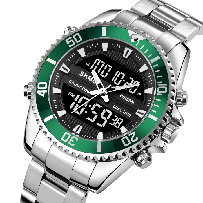 Наручний годинник Skmei 1850SIGN Silver-Green