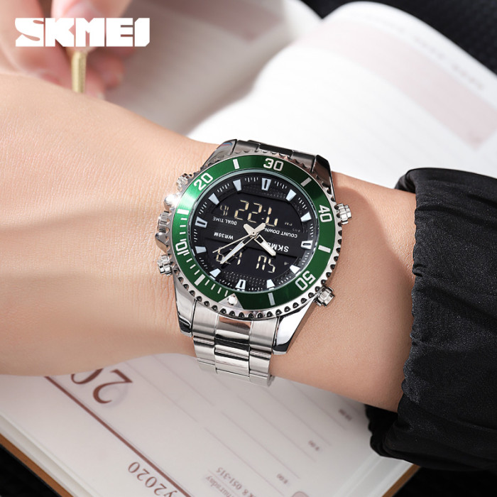 Наручний годинник Skmei 1850SIGN Silver-Green
