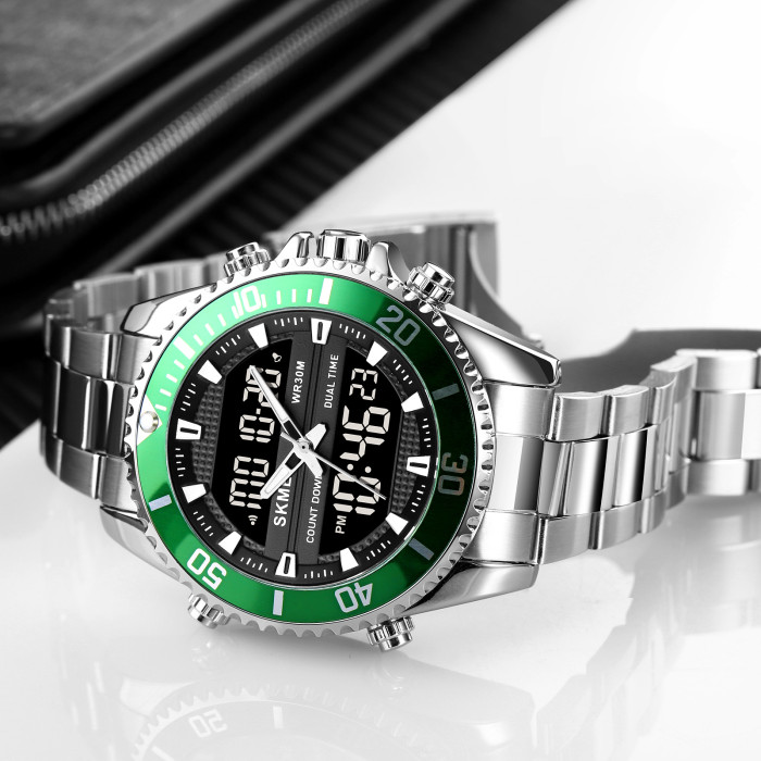 Наручний годинник Skmei 1850SIGN Silver-Green