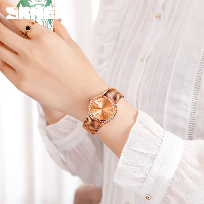 Жіночий годинник Skmei 9252RG Рожеве Золото