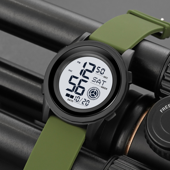 Спортивний годинник Skmei 2082AGWT в армійському зеленому кольорі